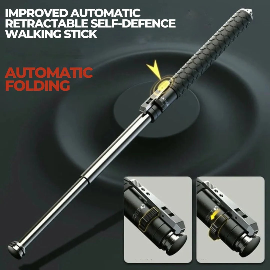 Expandable Baton Collapsible Self Defense Telescopic Metal Glass Breaker Portable Hiking - Image 6