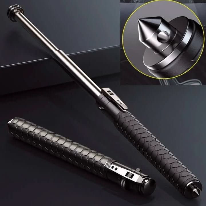 Expandable Baton Collapsible Self Defense Telescopic Metal Glass Breaker Portable Hiking - Image 7