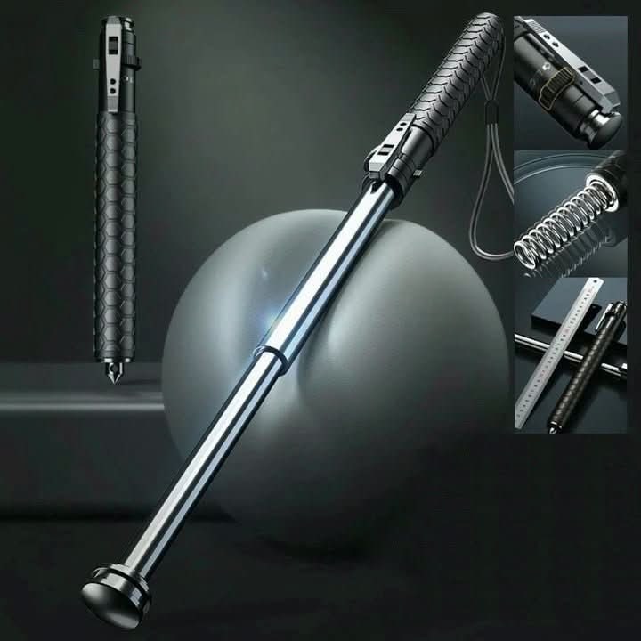 Expandable Baton Collapsible Self Defense Telescopic Metal Glass Breaker Portable Hiking - Image 8