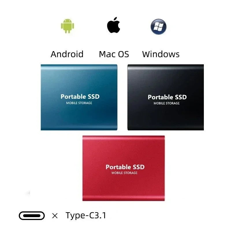 External Ssd 1tb Portable Solid State Drive with Usb-C for Laptop and PC - Image 5