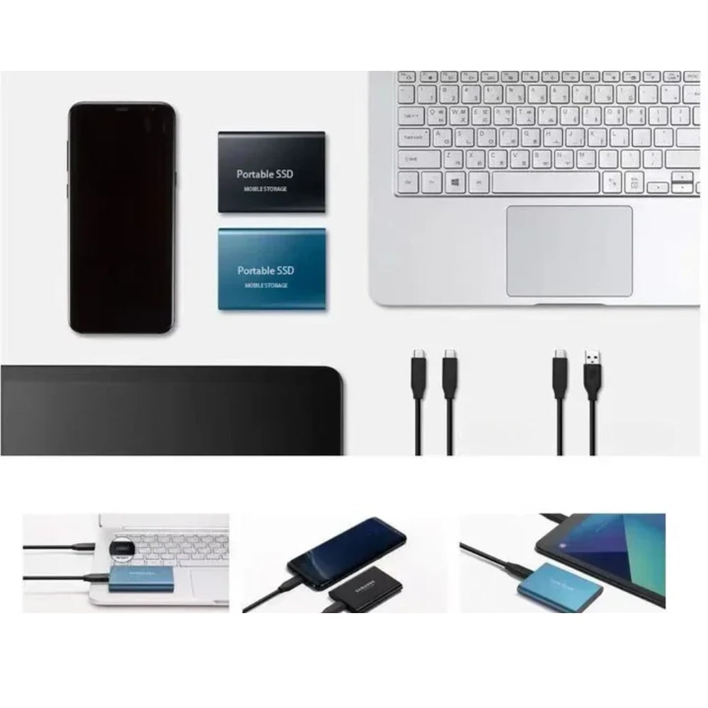 External Ssd Solid State Drive Portable Usb-C Metal Matte Hard - Image 4