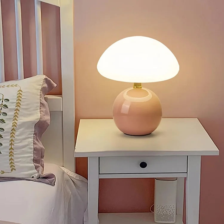 Retro Mushroom Bedside Lamp Bauhaus Inspired Table Lighting