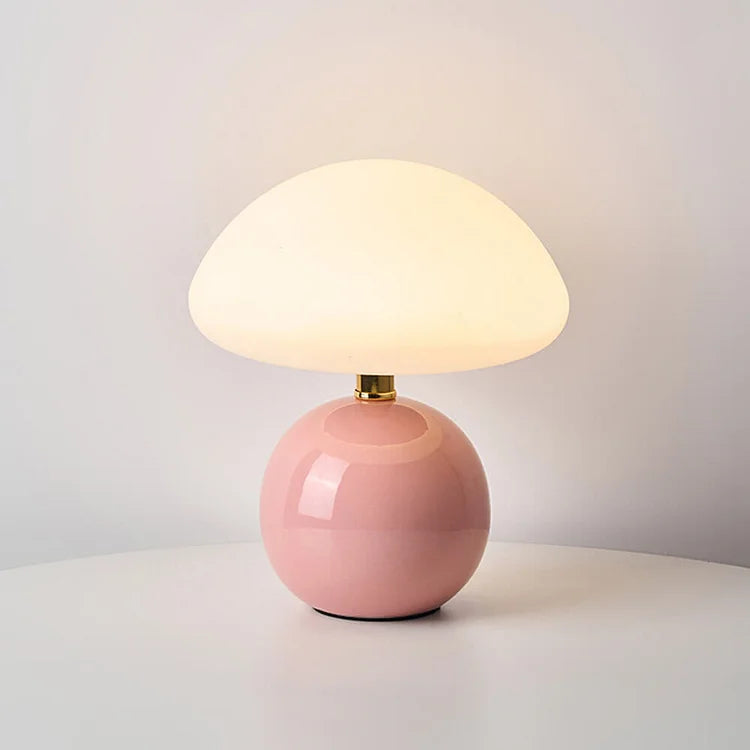 Retro Mushroom Bedside Lamp Bauhaus Inspired Table Lighting