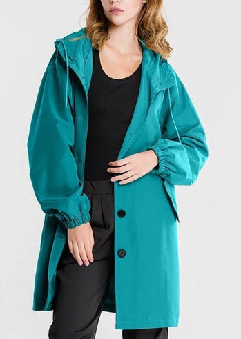 Women’s Waterproof Oversized Hooded Rain Jacket