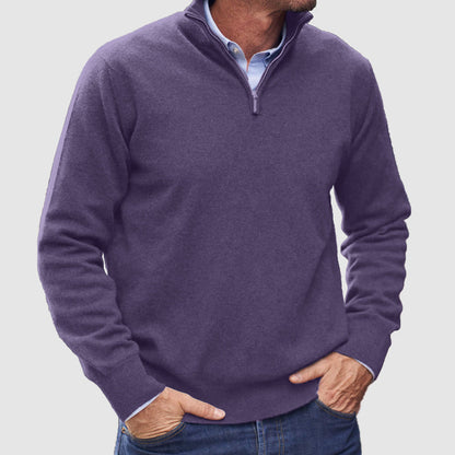 Men's Zip Sweater  Lightweight Everyday Layer with Timeless Appeal