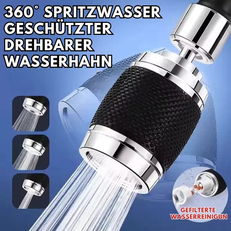 Faucet Aerator with 360° Rotation Three Spray Modes and Cleaning Screen Replacement for Kitchen Sink - Image 1