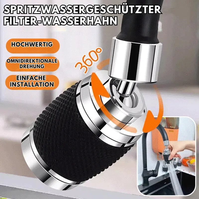 Faucet Aerator with 360° Rotation Three Spray Modes and Cleaning Screen Replacement for Kitchen Sink - Image 3