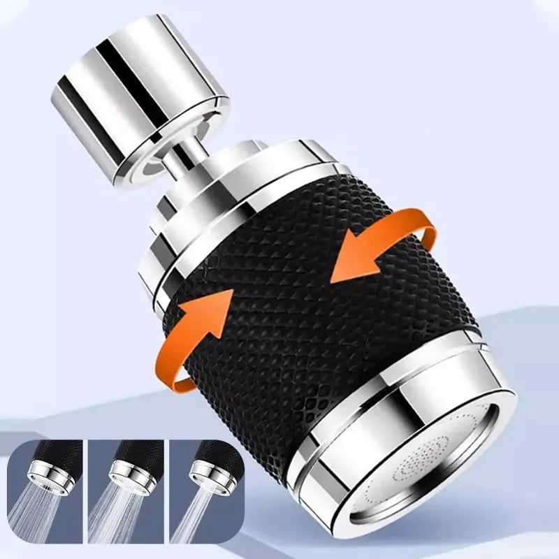 Faucet Aerator with 360° Rotation Three Spray Modes and Cleaning Screen Replacement for Kitchen Sink - Image 5