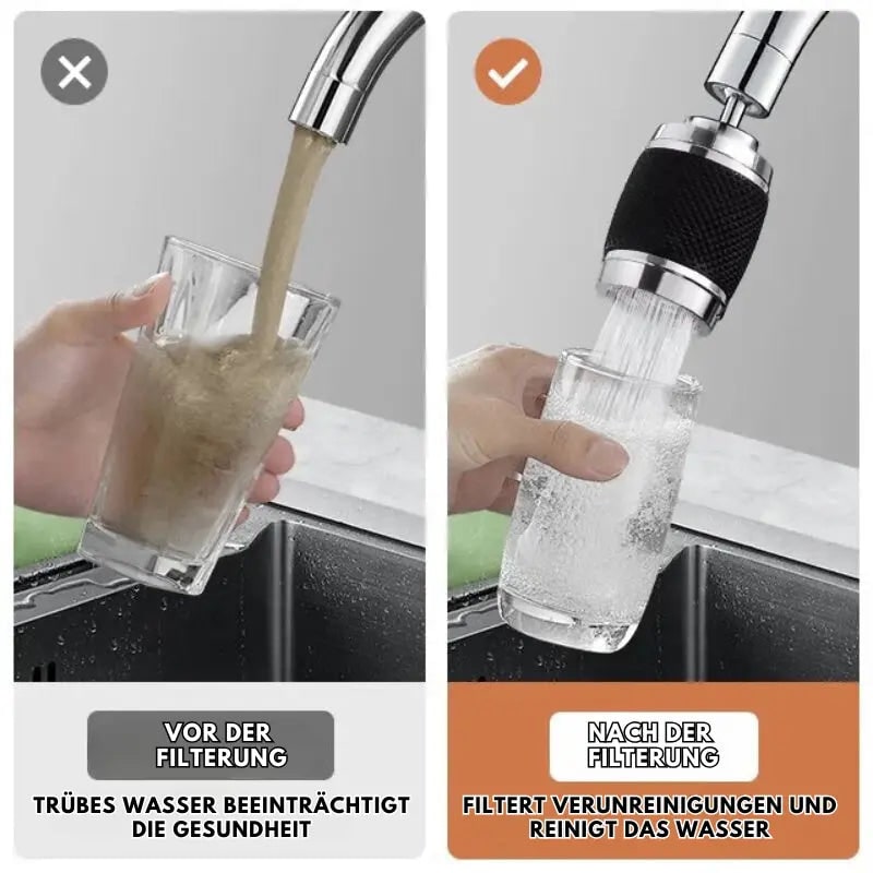 Faucet Aerator with 360° Rotation Three Spray Modes and Cleaning Screen Replacement for Kitchen Sink - Image 8