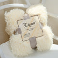 Faux Fur Throw Blanket with Soft Plush Long Pile Shaggy Texture for Cozy Bedding - Image 18
