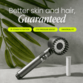 Filtered Water Shower Head with High Pressure Handheld Spray and Stop Button And Hose - Image 1