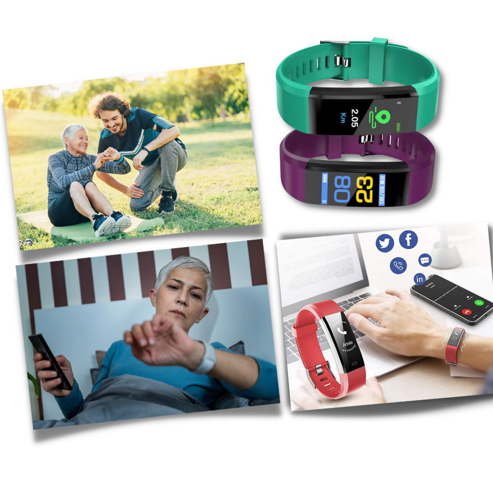 Fitness Tracker Step Watch with Heart Rate Monitor and Distance Tracking for Seniors - Image 7