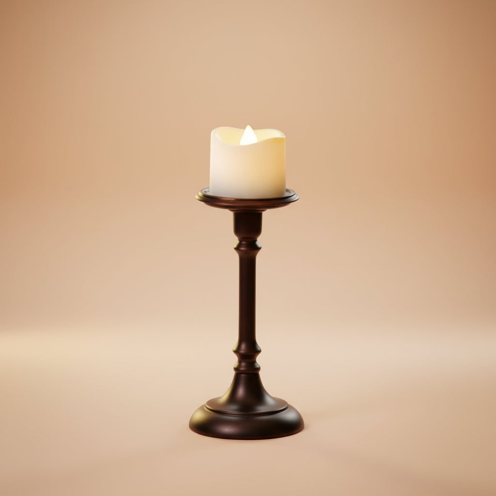 Flameless Tea Light Candles Battery Operated with Flickering LED Flame and Wavy Edge 24 Pack - Image 2