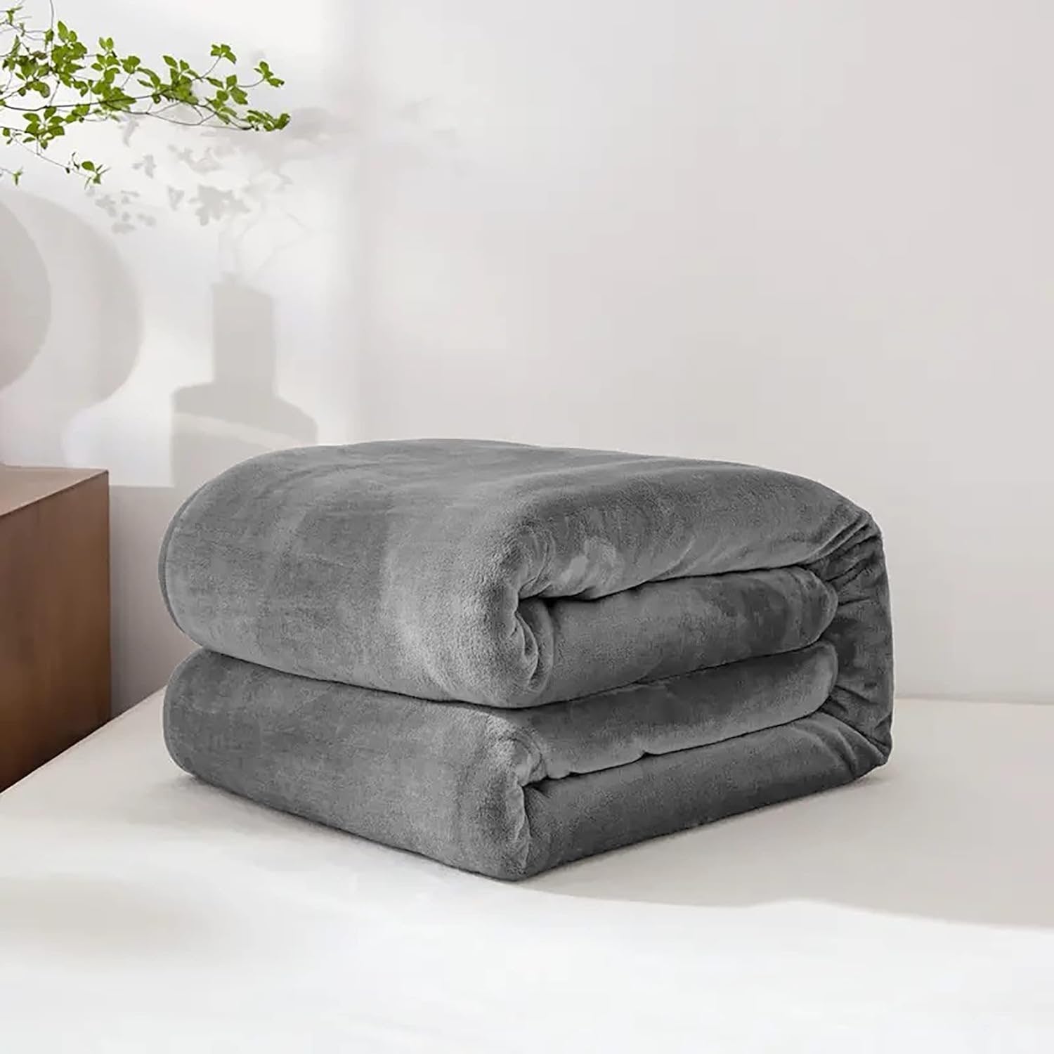 Fleece Faux Fur Super Soft Throw Blanket for Sofa and Bed Plush Lightweight Heated - Image 2
