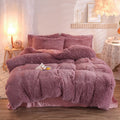Fluffy Shaggy Duvet Cover with Plush Faux Fur and Bed Set for King Daybed Coverlet - Image 10