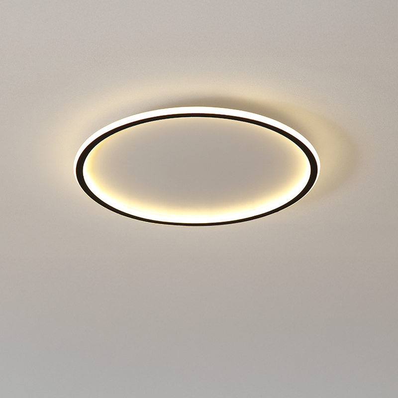 Flush Mount Ceiling Light LED Round Circular Ring Fixture Metal Modern - Image 10