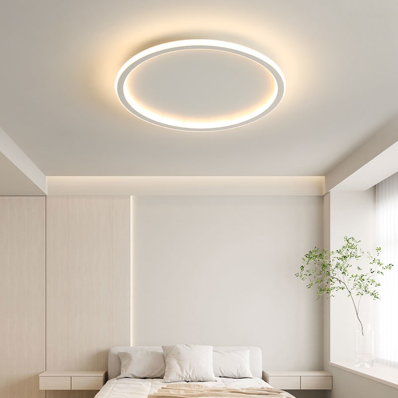 Flush Mount Ceiling Light LED Round Circular Ring Fixture Metal Modern - Image 3