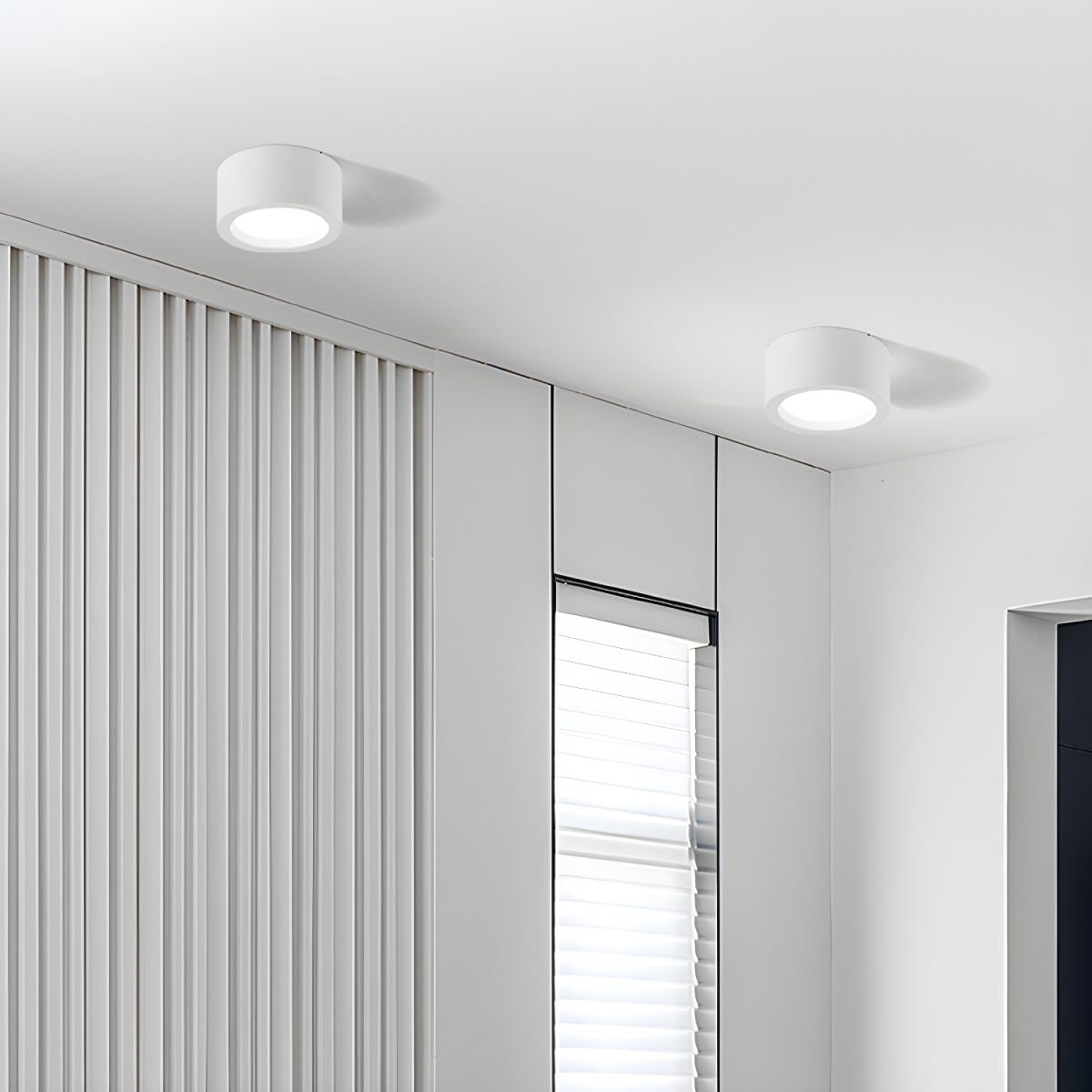 Flush Mount Ceiling Light Metal Cylinder LED Surface Mounted Modern - Image 4