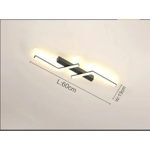 Flush Mount Linear LED Ceiling Light Fixture with Remote Control and Dimmable Design - Image 7