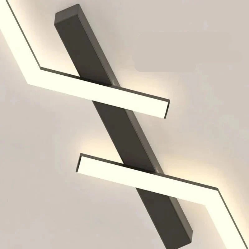 Flush Mount Linear LED Ceiling Light Fixture with Remote Control and Dimmable Design - Image 8