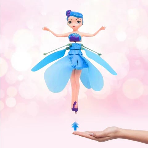 Flying Orb Ball Toy with Hand Controlled Spinning Fairy and LED Lights for Bird - Image 4
