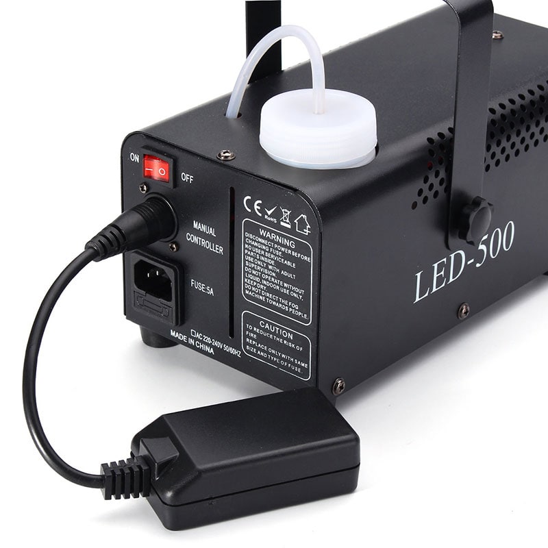 Fog Machine Smoke Mini Maker with Built-In LED Lights Wireless Remote Water Based Fluid - Image 3