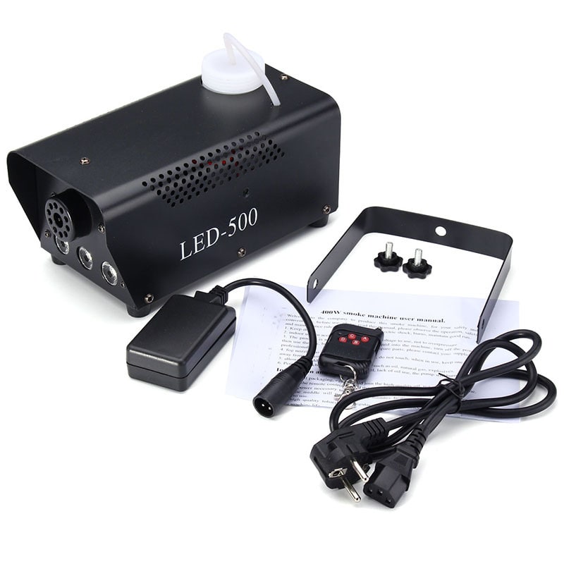 Fog Machine Smoke Mini Maker with Built-In LED Lights Wireless Remote Water Based Fluid - Image 4
