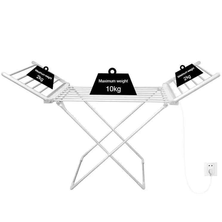 Foldable Electric Clothes Drying Rack with Heated Bars Energy Efficient Indoor Airer - Image 6