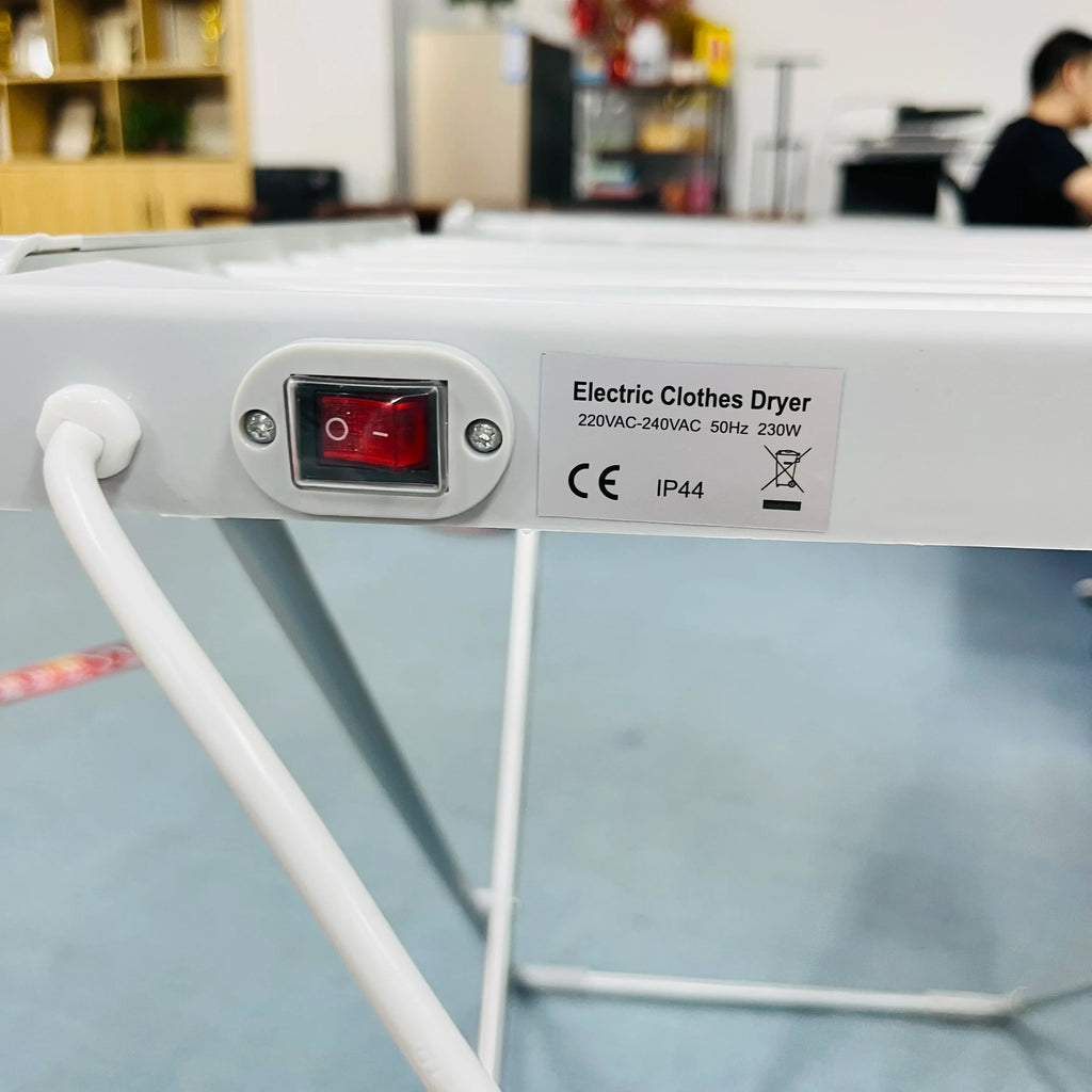 Foldable Electric Clothes Drying Rack with Heated Bars Energy Efficient Indoor Airer - Image 8