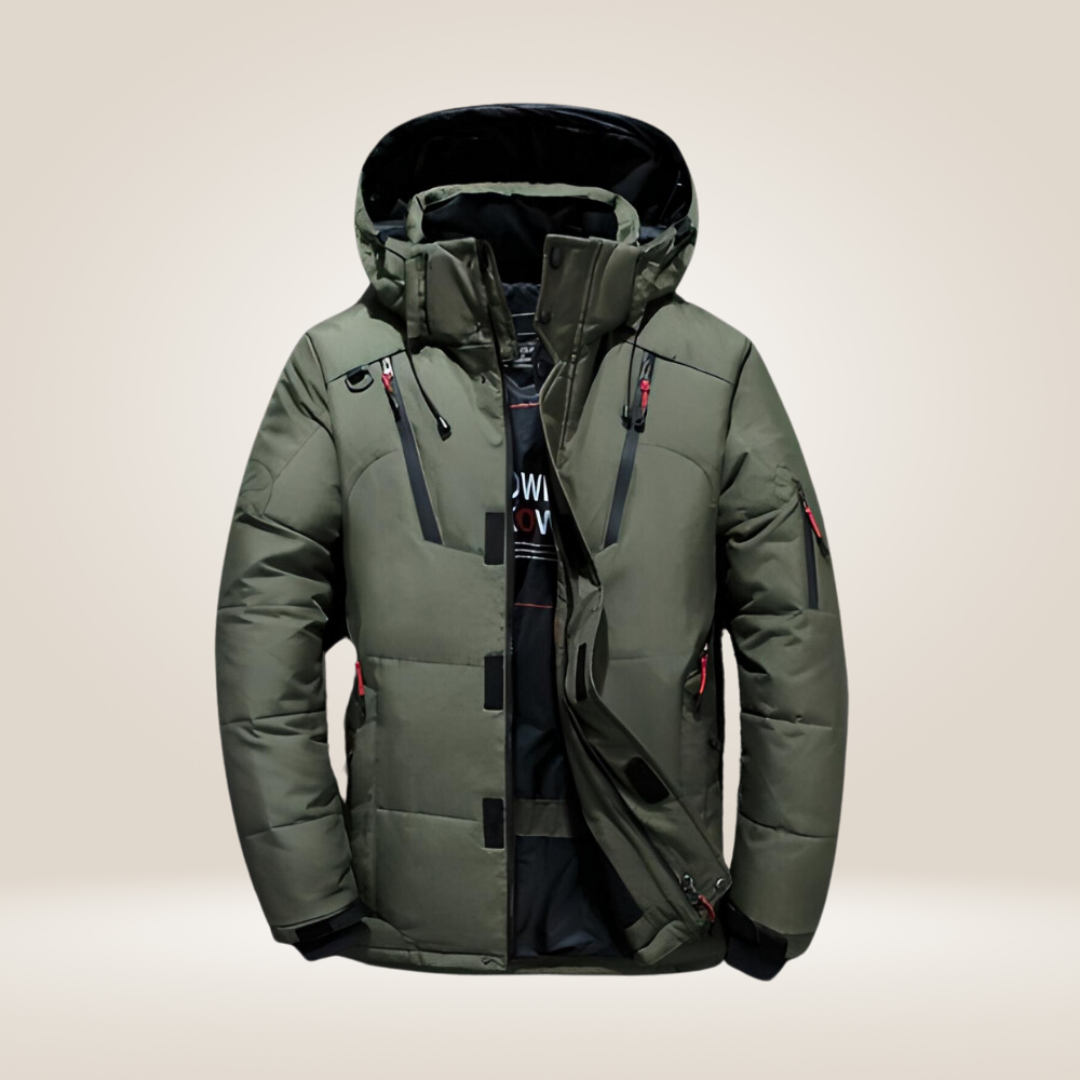 Men’s Warm Winter Parka Waterproof Windproof Thick Padded Outdoor Jacket