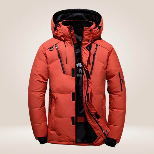 Men’s Warm Winter Parka Waterproof Windproof Thick Padded Outdoor Jacket