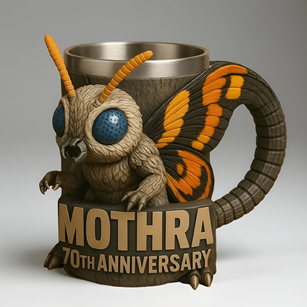 Fun Coffee Mug Novelty Monster Sculpted Stainless Steel 3D Relief - Image 10