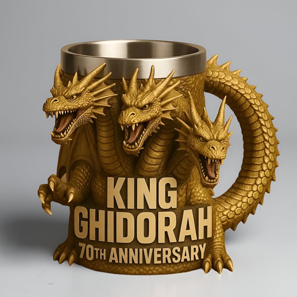 Fun Coffee Mug Novelty Monster Sculpted Stainless Steel 3D Relief - Image 12