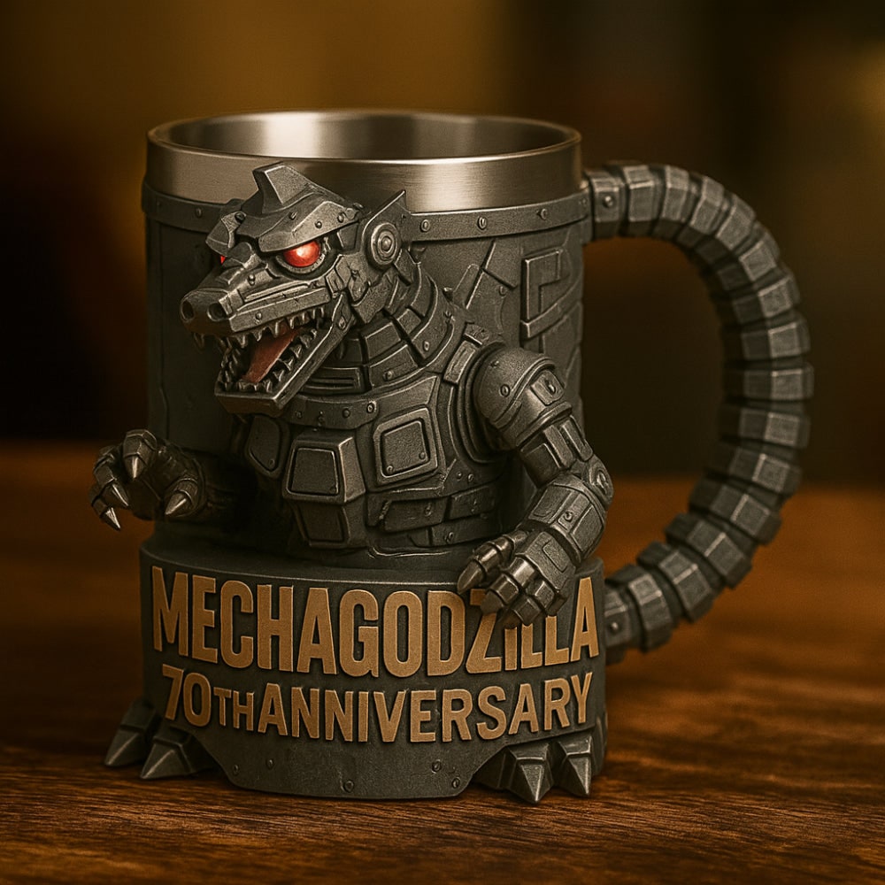 Fun Coffee Mug Novelty Monster Sculpted Stainless Steel 3D Relief - Image 13