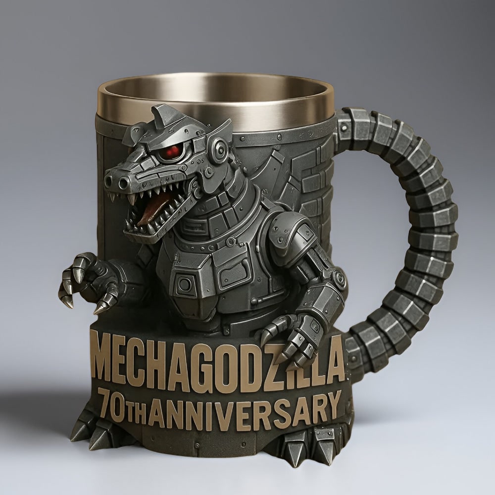 Fun Coffee Mug Novelty Monster Sculpted Stainless Steel 3D Relief - Image 14
