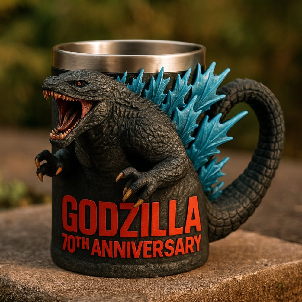 Fun Coffee Mug Novelty Monster Sculpted Stainless Steel 3D Relief - Image 7