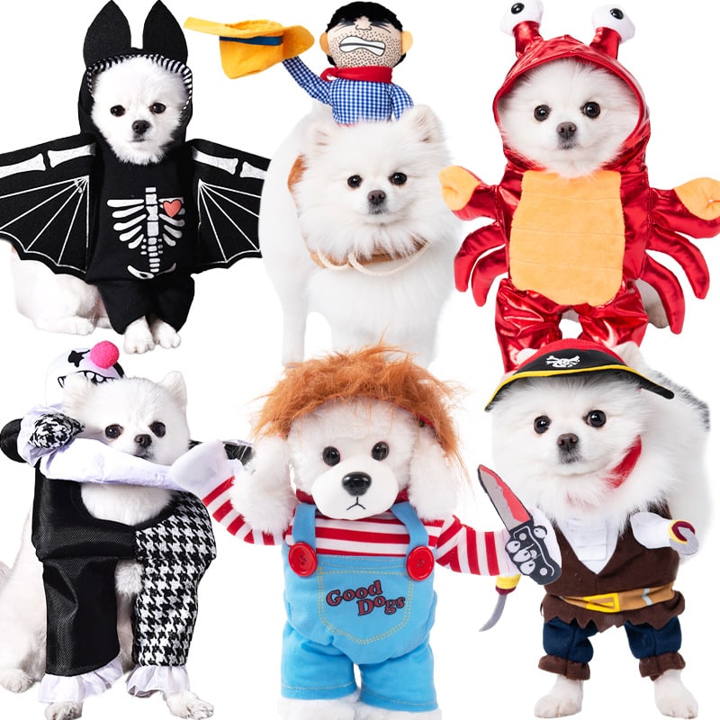Funny Dog Costume with Novelty Holiday Designs and Adjustable Closures Halloween - Image 18