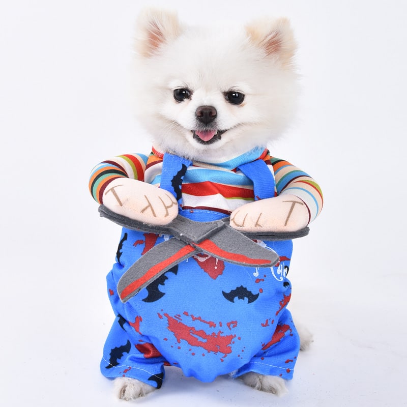 Funny Dog Costume with Novelty Holiday Designs and Adjustable Closures Halloween - Image 21