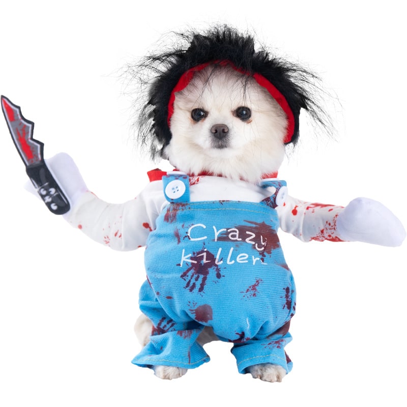 Funny Dog Costume with Novelty Holiday Designs and Adjustable Closures Halloween - Image 23