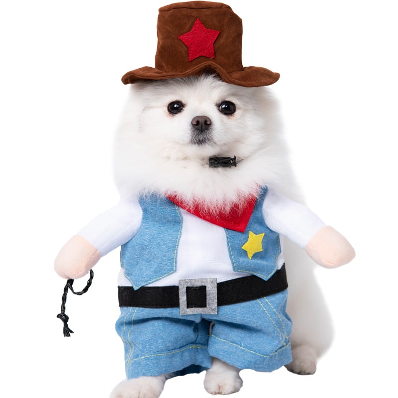 Funny Dog Costume with Novelty Holiday Designs and Adjustable Closures Halloween - Image 5