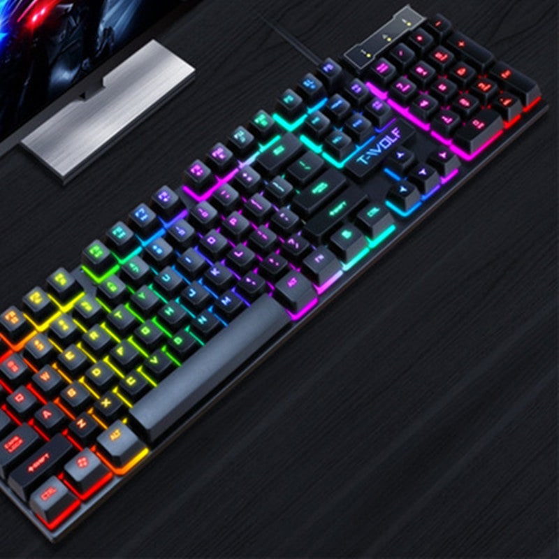 Gaming Keyboard and Ergonomic Mouse Combo Rgb Backlighting and Floating Keycap Design - Image 5