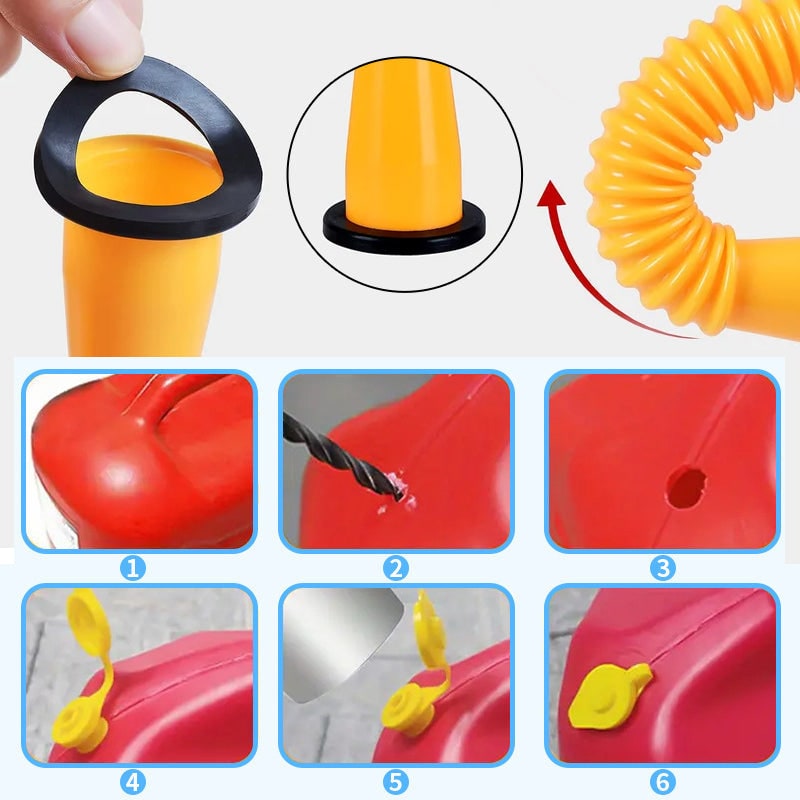 Gas Can Spout and Nozzle Replacement Kit with Flexible Design and Leak-Proof Gaskets - Image 11