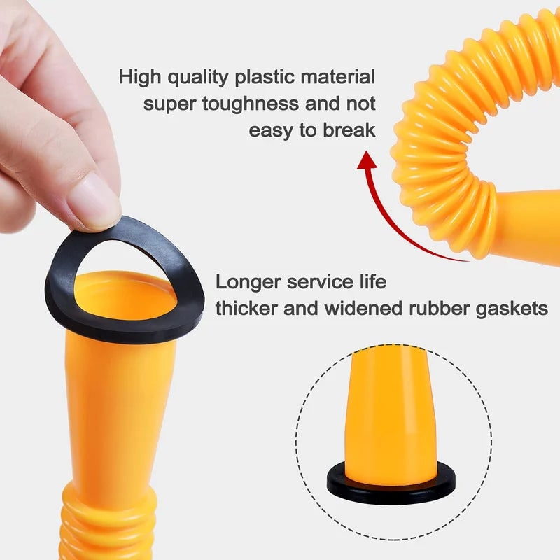Gas Can Spout and Nozzle Replacement Kit with Flexible Design and Leak-Proof Gaskets - Image 7