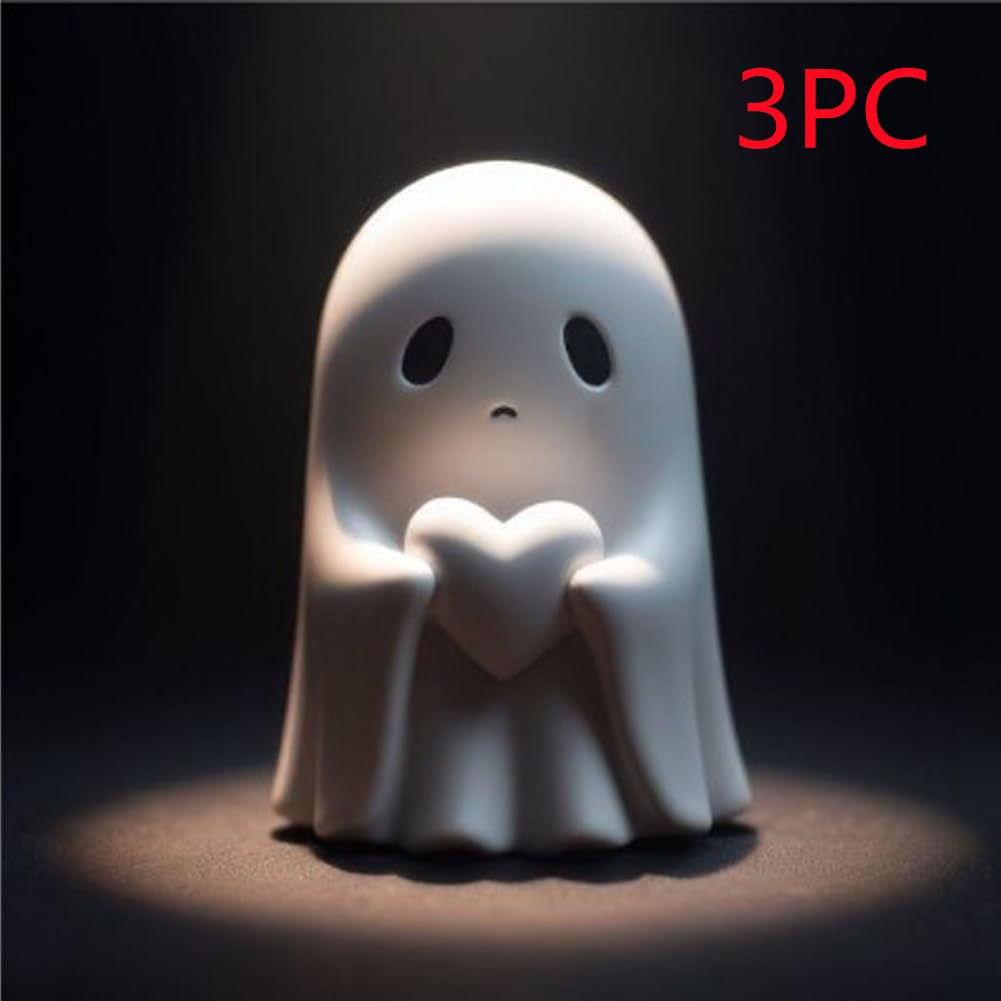 Ghost Figurine Statue Resin Decor with Matte Finish for Halloween Home Shelf Decorations - Image 10