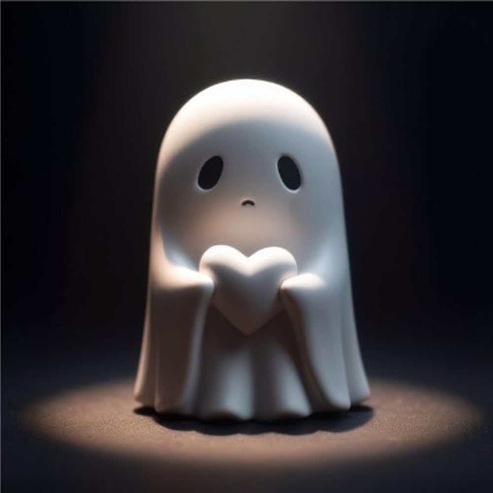 Ghost Figurine Statue Resin Decor with Matte Finish for Halloween Home Shelf Decorations - Image 12