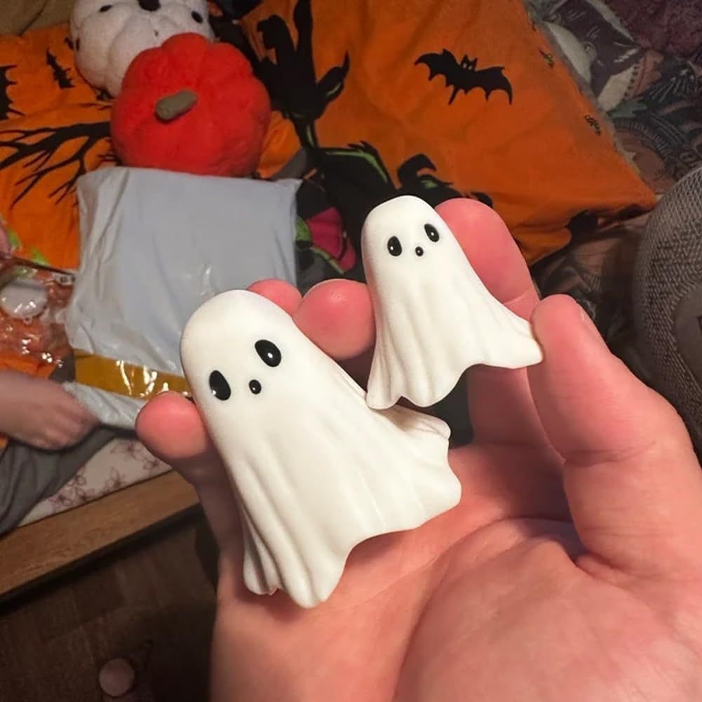 Ghost Figurine Statue Resin Decor with Matte Finish for Halloween Home Shelf Decorations - Image 4