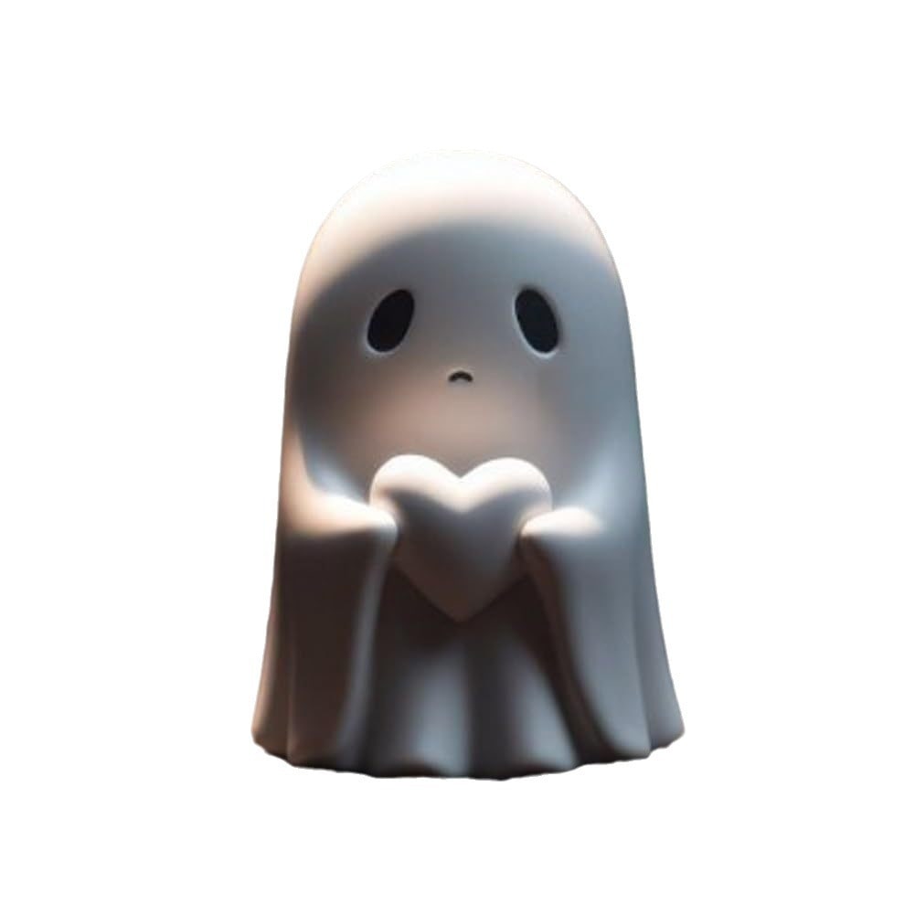 Ghost Figurine Statue Resin Decor with Matte Finish for Halloween Home Shelf Decorations - Image 5