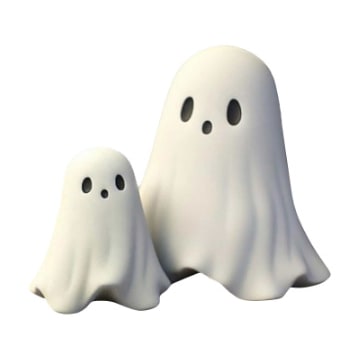 Ghost Figurine Statue Resin Decor with Matte Finish for Halloween Home Shelf Decorations - Image 8
