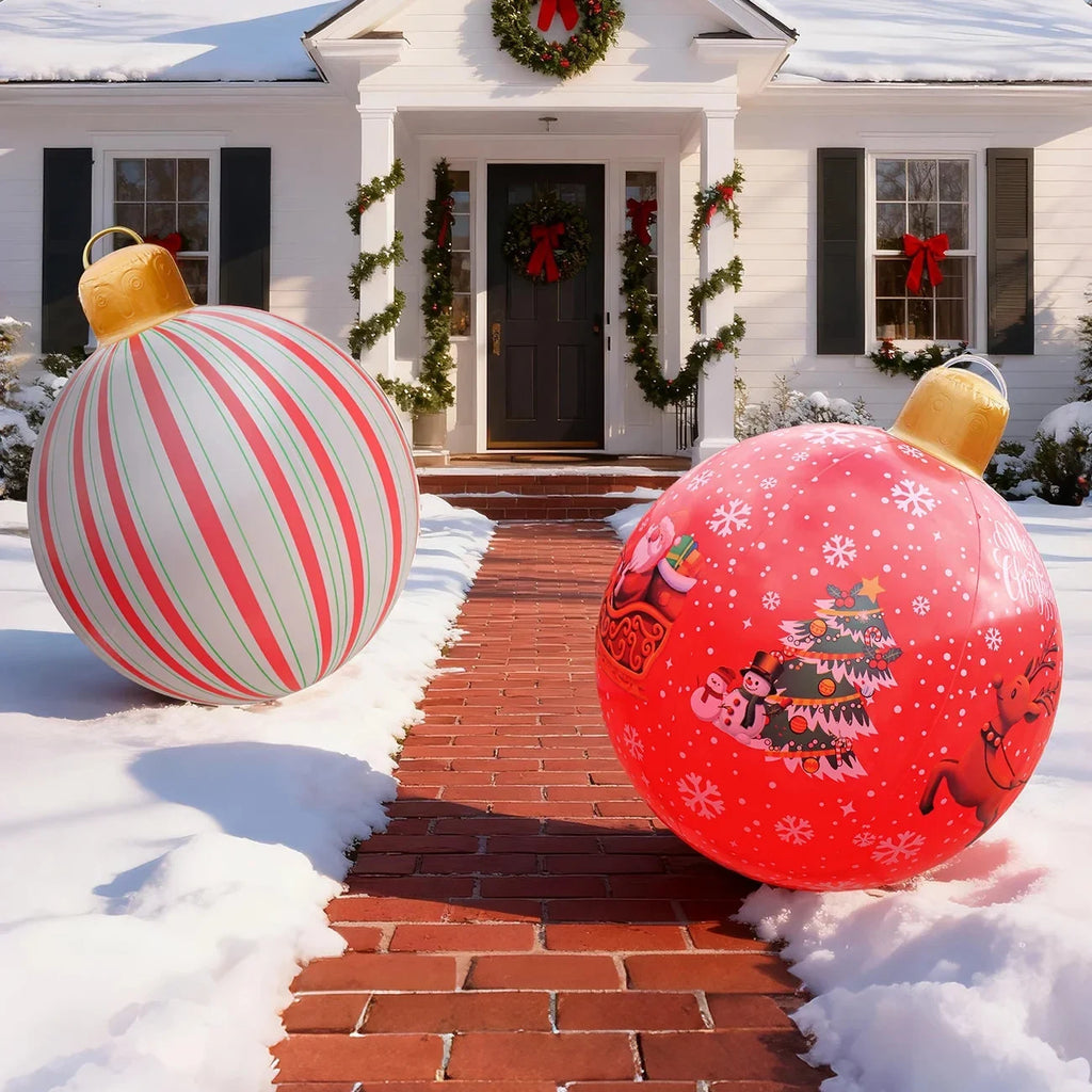 Giant Inflatable Christmas Ornament Bauble for Outdoor Decor with Weather-Resistant PVC - Image 5