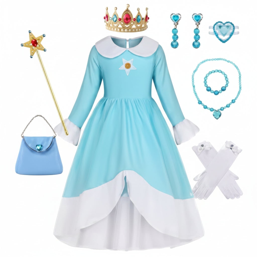 Girls' Halloween Princess Costume and Dress Up Accessories for Games - Image 3